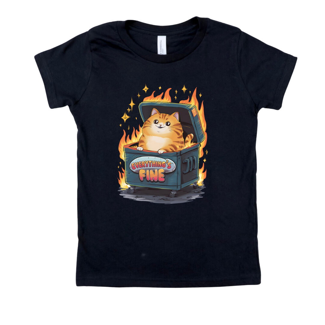 Cat Dumpster Fire T-Shirt