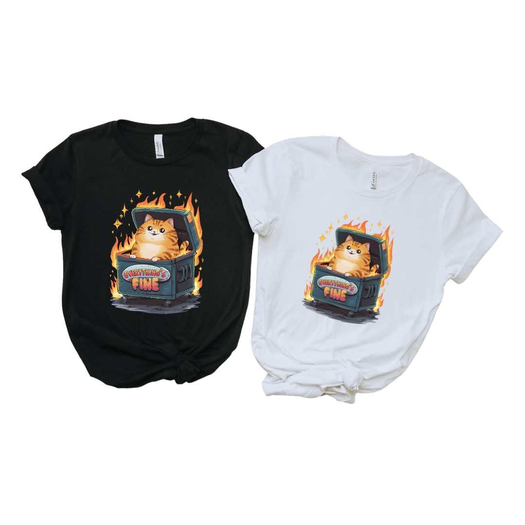 Cat Dumpster Fire T-Shirt