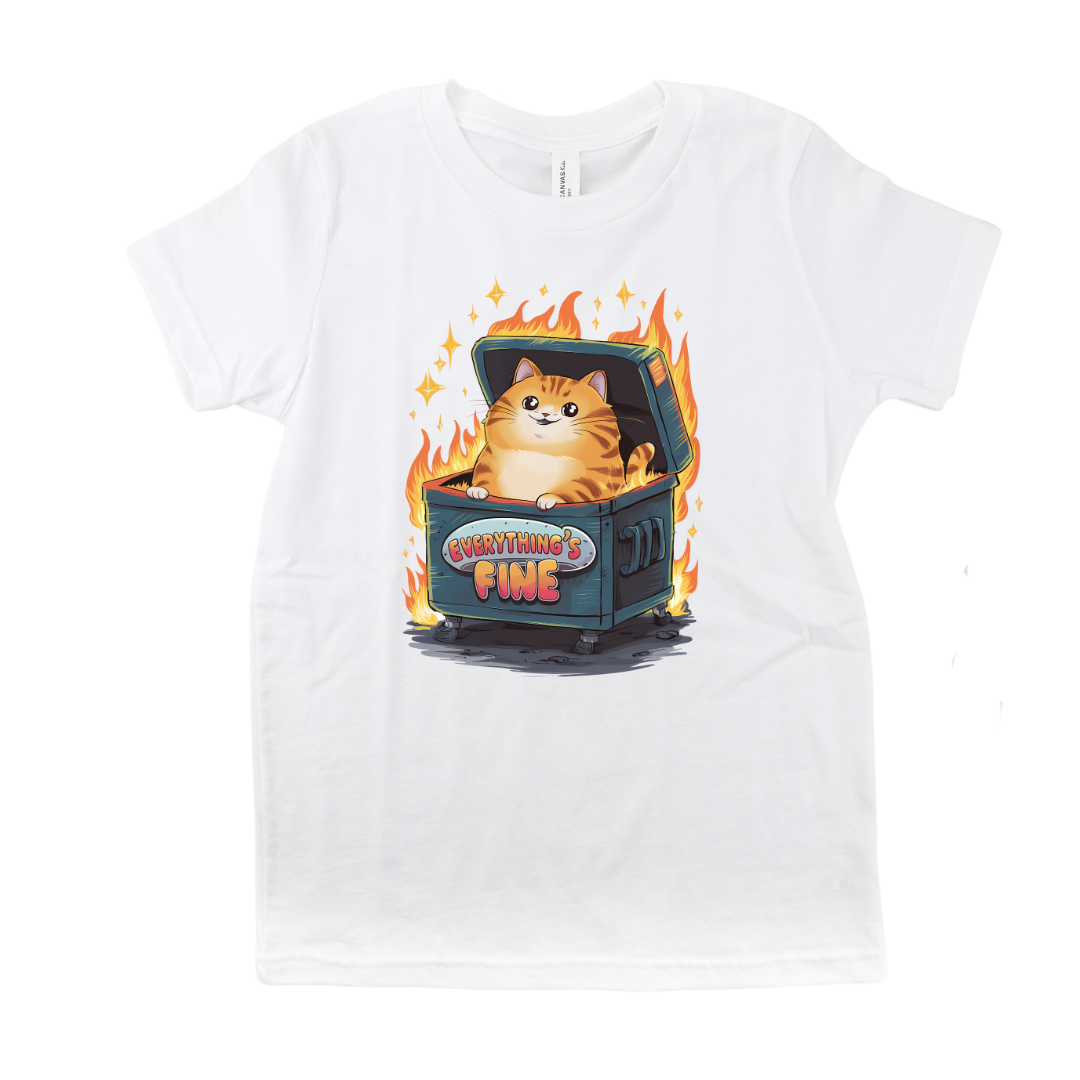 Cat Dumpster Fire T-Shirt